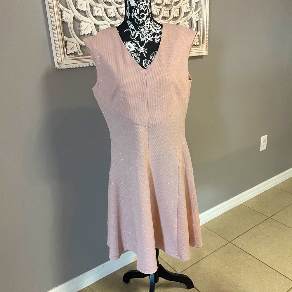 Roz & Ali Pink Sparkle Dress